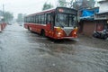 Mumbai monsoon - flooded street