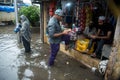 Mumbai monsoon - flooded street