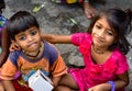 Mumbai, India - November 11, 2015: Happiness, Poor Kids