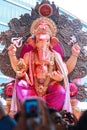 MUMBAI, INDIA - SEPTEMBER 29,2012 : Devotees bids adieu to Lord Ganesha as the ten-day-long Hindu festival ends in Mumbai.