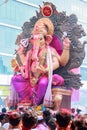 MUMBAI, INDIA - SEPTEMBER 29,2012 : Devotees bids adieu to Lord Ganesha as the ten-day-long Hindu festival ends in Mumbai.