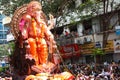 MUMBAI, INDIA - SEPTEMBER 22,2010 : Devotees bids adieu to Lord Ganesha as the ten-day-long Hindu festival ends in Mumbai.