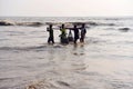 Fishing at Uttan Beach