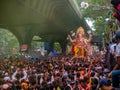 Thousands of devotees bid adieu to tallest Lord Ganesha in Mumbai during Ganesh Visarjan which marks the end of the ten-day-long