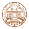 Mumbai, India stamp