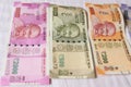 Indian currency notes background wallpaper. Money or cash is the key factor running the economy.