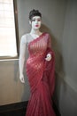 Dummy Mannequin Statue Woman Model outside cloth shop wearing Saree
