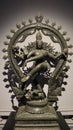 Close up of the dancing Nataraja statue- Hindu God of the end.