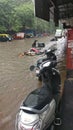 Mumbai road in rain water