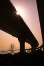 The Mumbai sea link bridge Royalty Free Stock Photo