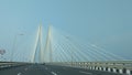Mumbai sealink bridge architecture shots