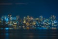 Mumbai skyline in the evening