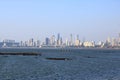 Mumbai skyline view from Marine Drive in Mumbai, India Royalty Free Stock Photo