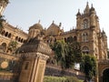 MUMBAI STATION, INDIA, OUTSIDE VIEW Royalty Free Stock Photo