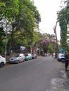 Mumbai street road with vehicle Royalty Free Stock Photo