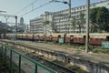 Mumbai Suburban Railway Electric Lokal Train EMU Enter To V.T