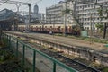 Mumbai Suburban Railway Electric Lokal Train EMU Enter To V.T