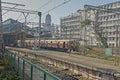 Mumbai Suburban Railway Electric Lokal Train EMU Enter To V.T