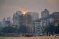 Mumbai sunset, Chowpatti beach