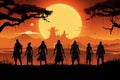 Mumbais interpretation of Konoha ninjas Naruto inspired silhouettes shine