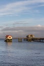 Mumbles lifeboat station near Swansea Wales, portrait Royalty Free Stock Photo