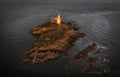 Mumbles lighthouse Swansea Bay Royalty Free Stock Photo