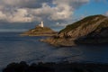 Mumbles lighthouse Swansea Bay Royalty Free Stock Photo