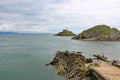 Mumbles lighthouse, Swansea Bay Royalty Free Stock Photo