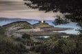 Mumbles lighthouse Swansea Bay wales UK Royalty Free Stock Photo