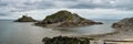 Mumbles Lighthouse in Wales Royalty Free Stock Photo