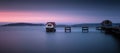 Mumbles pier and lifeboat station in Swansea Royalty Free Stock Photo