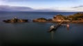 Mumbles pier and lighthouse Royalty Free Stock Photo