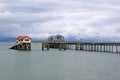 Mumbles pier in Swansea Bay, Wales Royalty Free Stock Photo