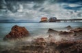 Mumbles pier in Swansea Royalty Free Stock Photo