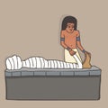 Mummification process in Ancient Egypt Royalty Free Stock Photo