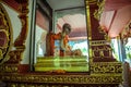 Mummified monk body on Koh Samui Thailand Royalty Free Stock Photo