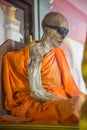 Mummified monk in Koh Samui - Thailand Royalty Free Stock Photo