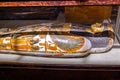 Mummy casket in the Museum of Egyptian Antiquities, Egyptian Museum, in Cairo, Egypt Royalty Free Stock Photo