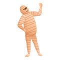 Mummy character icon, cartoon style Royalty Free Stock Photo