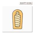 Mummy color icon