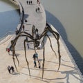 Mummy by Louis BourgeoisThe sculpture is a monumental steel spider, almost 9 meters tall. The French wo