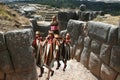 Mummy in saqsaywaman Royalty Free Stock Photo