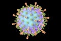 Mumps virus illustration Royalty Free Stock Photo