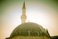 The munar and dome of the mosque. Royalty Free Stock Photo