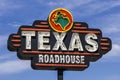 Muncie, IN - Circa August 2016: Texas Roadhouse Restaurant Location. Texas Roadhouse is a Legendary Steak Restaurant III Royalty Free Stock Photo