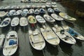 Mundaca Port With Its Fishing and Sports Boats In Mooring By Huracan Hugo. Navigation Travel Nature. Royalty Free Stock Photo