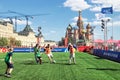 Mundial in Moscow on 02/07/2018. The game of fans on the Red Square in Moscow