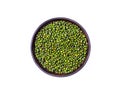 Mung bean, green moong dal in wooden bowl. Green Mung Beans Also Know as Mung Dal, moong or green gram beansVigna Radiata Pakist