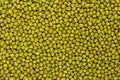 Mung beans, dried whole green gram seeds, background, from above Royalty Free Stock Photo