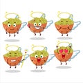 Mung beans cartoon designs as a cute angel character